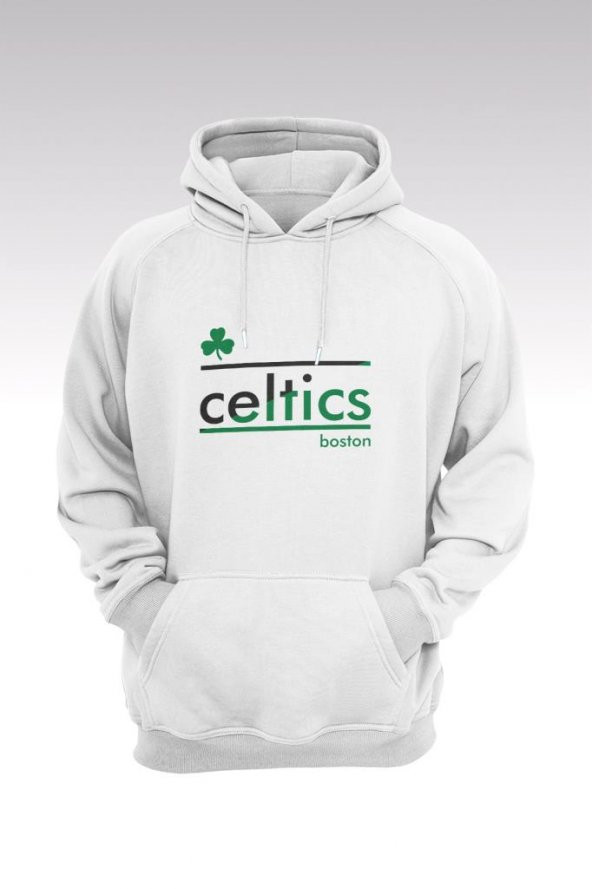 Boston Celtics 25 Beyaz Kapşonlu Sweatshirt - Hoodie - 1