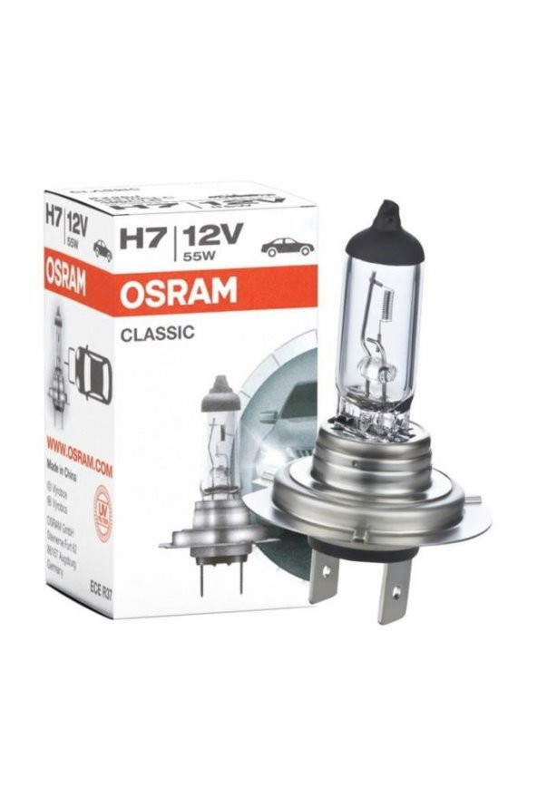 FAR AMPULU OSRAM H7  ( 2 ADET ) 12V  55W     64210CLC