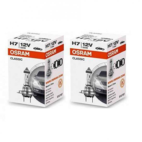 FAR AMPULU OSRAM H7  ( 2 ADET ) 12V  55W     64210CLC - 3