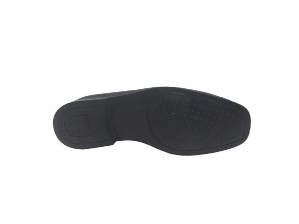 Zerhan 151 Erkek Siyah Bağcıklı Hakiki Deri Poli Taban ( Hafif ) Ayakkabı - Resim 5