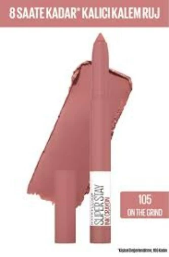 MAYBELLİNE NEWYORK KALEM RUJ & SUPERSTAY INK CRAYON MAT NO: 105 ON THE GRİND