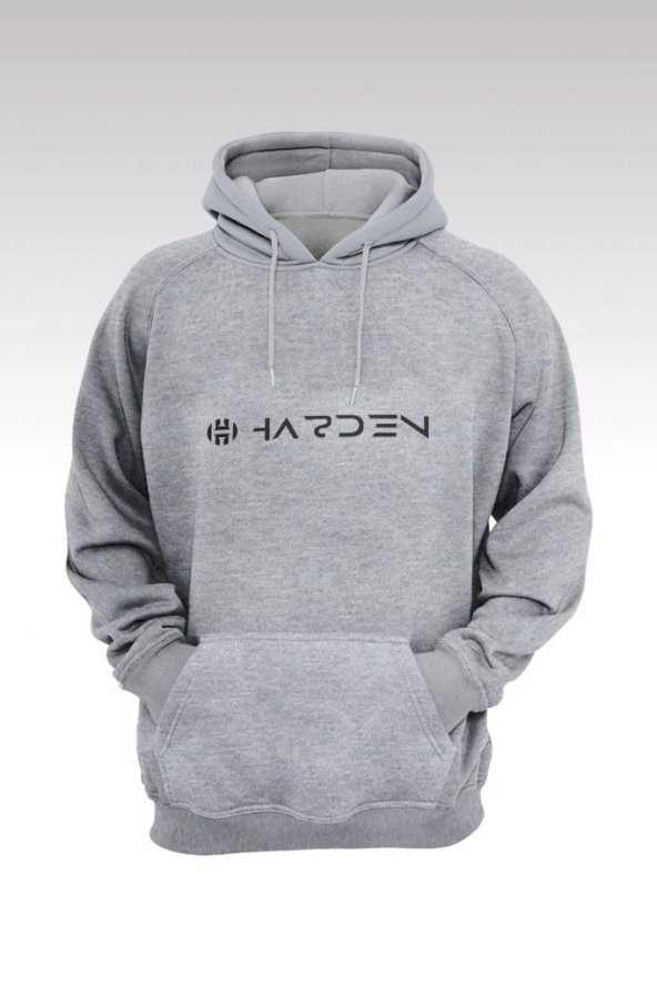 James Harden 78 Gri Kapşonlu Sweatshirt - Hoodie - 1
