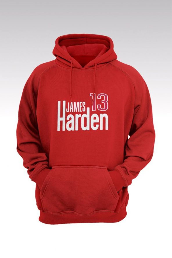 James Harden 79 Kırmızı Kapşonlu Sweatshirt - Hoodie