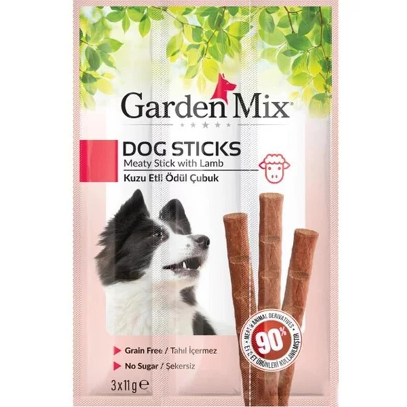 Garden mix Kuzu Etli Köpek Stick Ödül 3x11gr