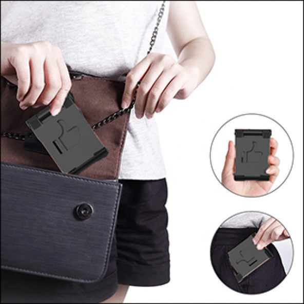 MÜHLEN GL088 - Siyah Katlanabilir, Taşınabilir ve Evrensel Telefon/Tablet Standı - 2