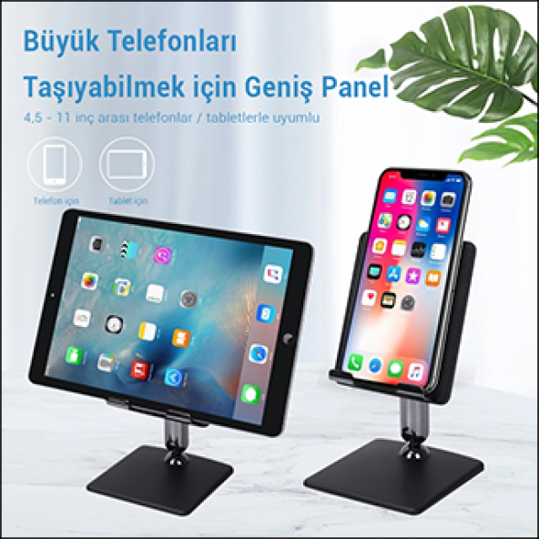 MÜHLEN GL0133 Evrensel, Ayarlanabilir, Katlanabilir Telefon/Tablet Standı