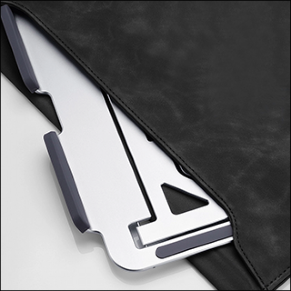 MÜHLEN GL0129 - Gümüş Ergonomik Taşınabilir Alüminyum Dizüstü Bilgisayar Standı - 11