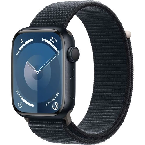 APPLE WATCH SERİ 9 45mm SİYAH (KUTU AÇIK AKTİF ÜRÜN SIFIRINDAN FARKSIZ HATASIZ ÜRÜN) MR9C3TU/A