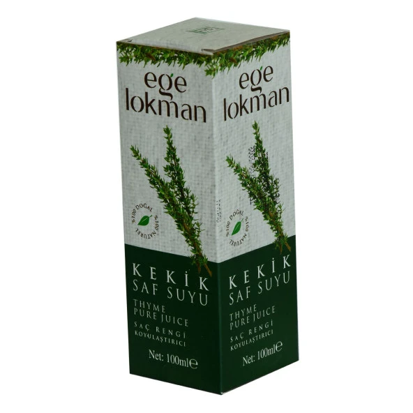 Doğal Kekik Saf Suyu Saç Rengi Koyulaştırıcı Saç Bakımı 100 ML Spreyli Cam Şişe - 3