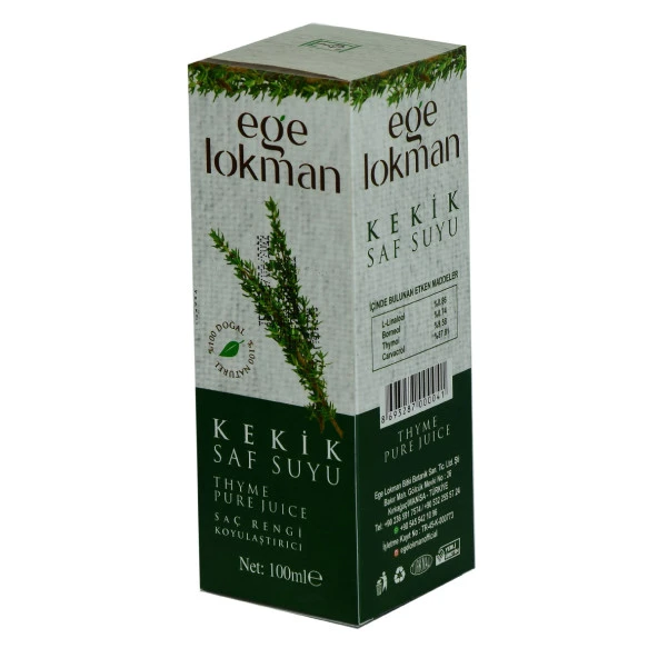 Doğal Kekik Saf Suyu Saç Rengi Koyulaştırıcı Saç Bakımı 100 ML Spreyli Cam Şişe - 4