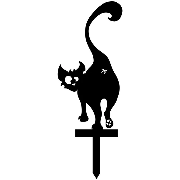 Bahçe Dekoru Lazer Kesim Bahçe Süsü Kedi Bahçe Kazığı - 3