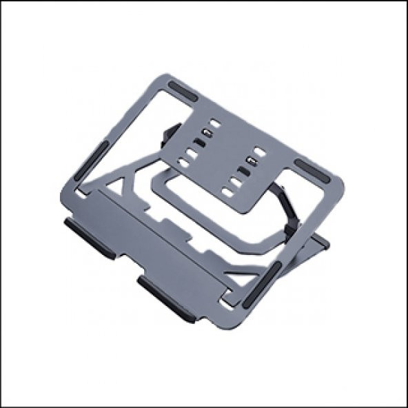 MÜHLEN GL0129 - Koyu Gri Ergonomik Taşınabilir Alüminyum Dizüstü Bilgisayar Standı - 2