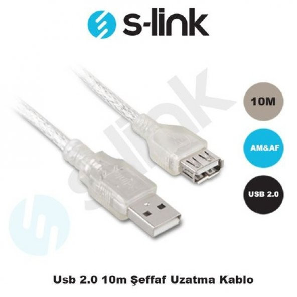 S-LINK SL-AF2010 10M USB 2.0 UZATMA KABLOSU