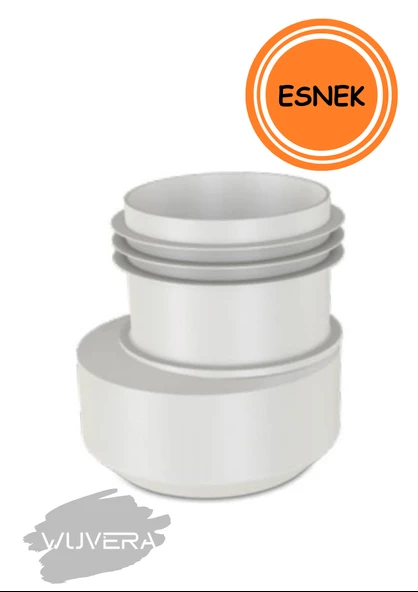 WUVERA Ayarlanabilir Altdan Çıkışlı Klozet Gider Borusu Eksantirik Kada-6cm Kaydırılabilir - 2