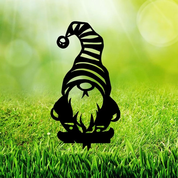 Bahçe Cücesi Bahçe Süsü Lazer Bahçe Kazığı