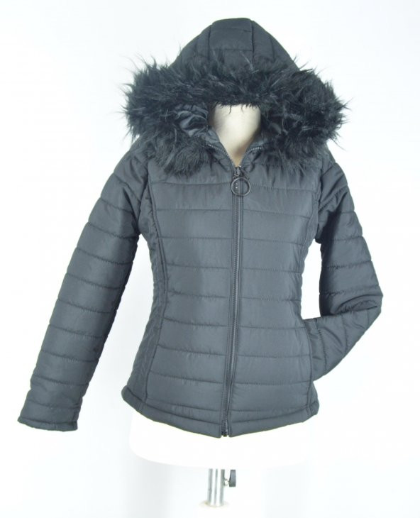 ESMA Bayan Kapşonlu Kısa Şişme Mont / KSD4416 - 10