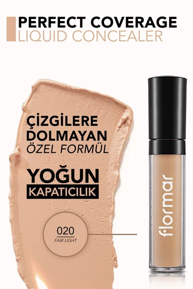 Likit Kapatıcı - Perfect Coverage Concealer - 020 Fair-Light - 8690604558056 - 4
