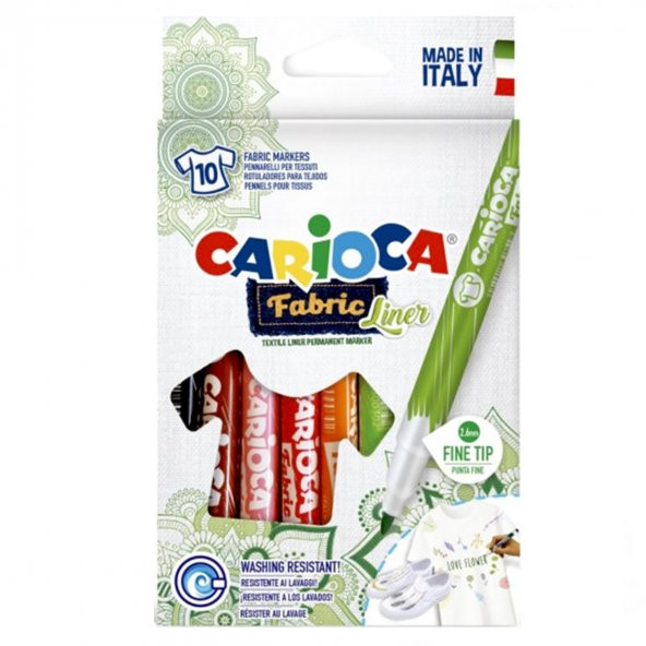 Carioca Keçeli Kumaş Boyama Kalemi Seti 10lu - 4