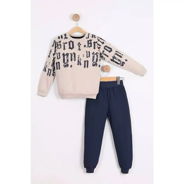 Bisiklet Yaka Mevsimlik Erkek Çocuk Eşofman MNK3502 - 22