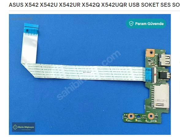 ASUS X542 X542U X542UR X542Q X542UQR USB SOKET SES SOKET SAĞLAM