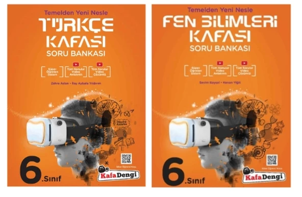 KAFA DENGİ YAYINLARI 6. Sınıf Türkçe + Fen Bilimleri Kafası Soru Bankası