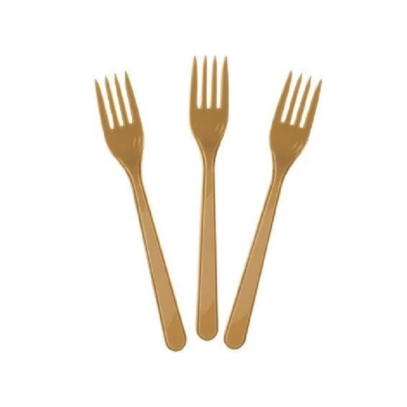 Pastik Çatal 10lu pk Altın ürün görseli