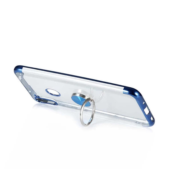 Galaxy A11 Kılıf Gess Kenarları Renkli Yüzük Aparatlı Kılıf - Resim 7