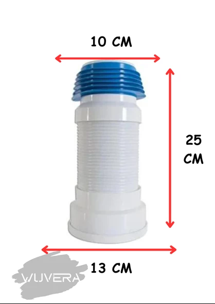 WUVERA Körüklü Klozet Kadası (Telli) 100 Lük - 25-50 CM - 3