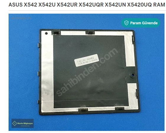 ASUS X542 X542U X542UR X542UQR X542UN X5420UQ RAM KAPAĞI - Resim 2