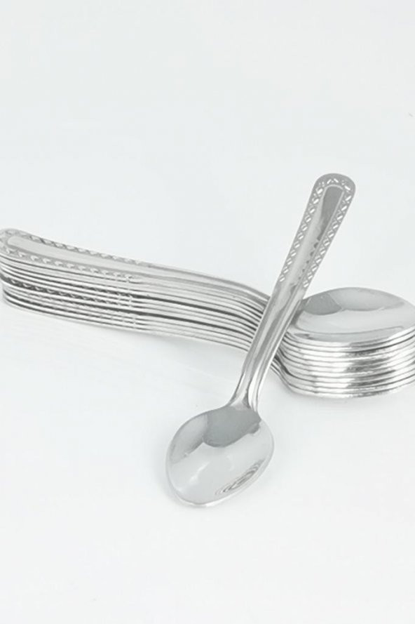 Paslanmaz Çelik Rostfrei Çay Kaşığı Takımı 12Li - 2