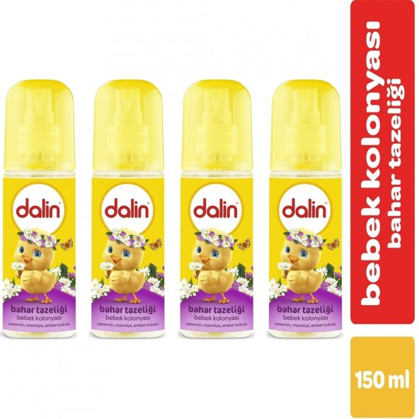 Dalin Bebek Kolonyası Bahar Tazeliği Sprey 150 Ml x4 Adet