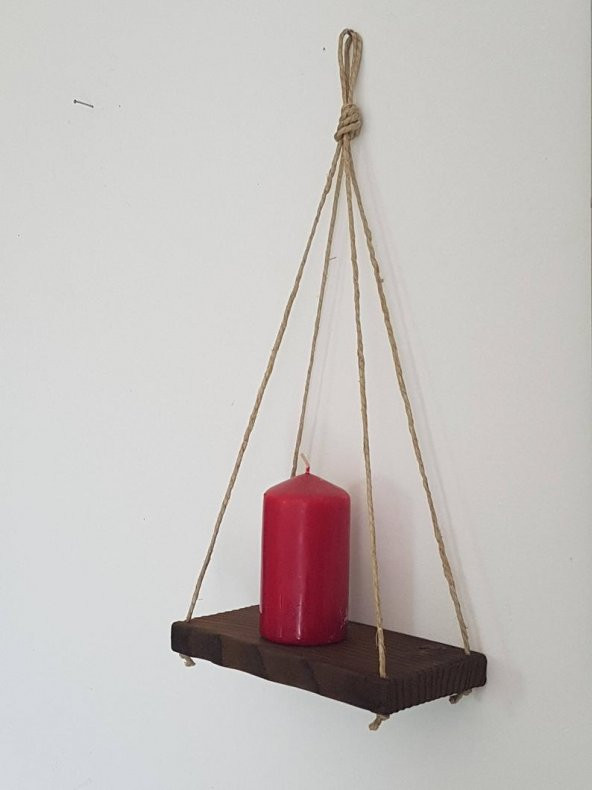 DEKORATİF AHŞAP DUVAR RAFI-ÇİÇEKLİK-BAHÇE-BALKON - 3