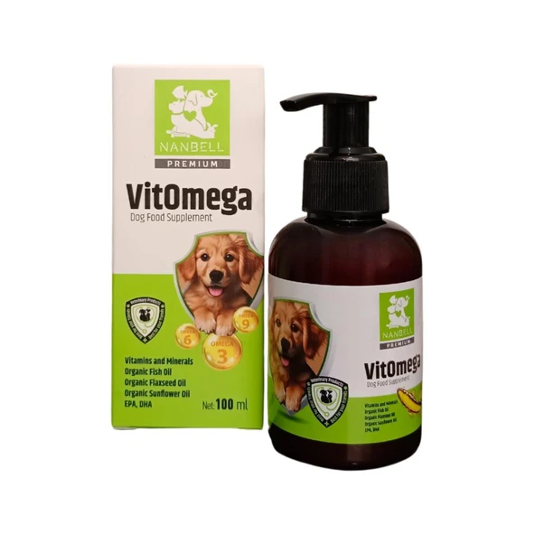 Nanbell VitOmega Köpek Vitamin Mineral Balık Yağı 100Ml - Resim 2