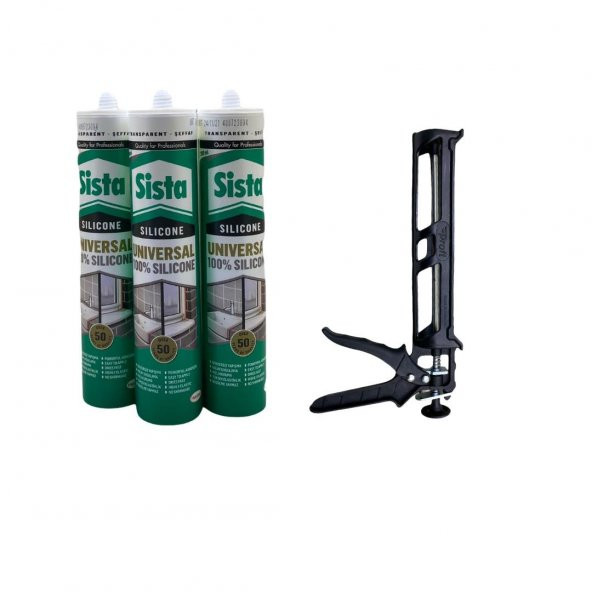 Sista Şeffaf Silikon 280 Ml 3Lü Set