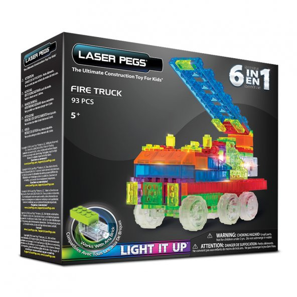 Laser Pegs-Rastplay-Zd180B Fıre Truck 6 İn 1 -Lego