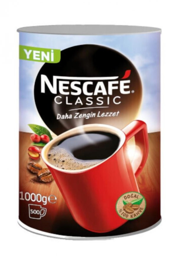 Nescafe Classic Kahve Teneke Kutu 1 kg - 1