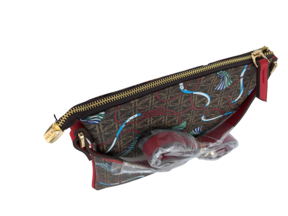 U.S. Polo Assn US20551 Kahve-Kırmızı Bayan Çanta - 3