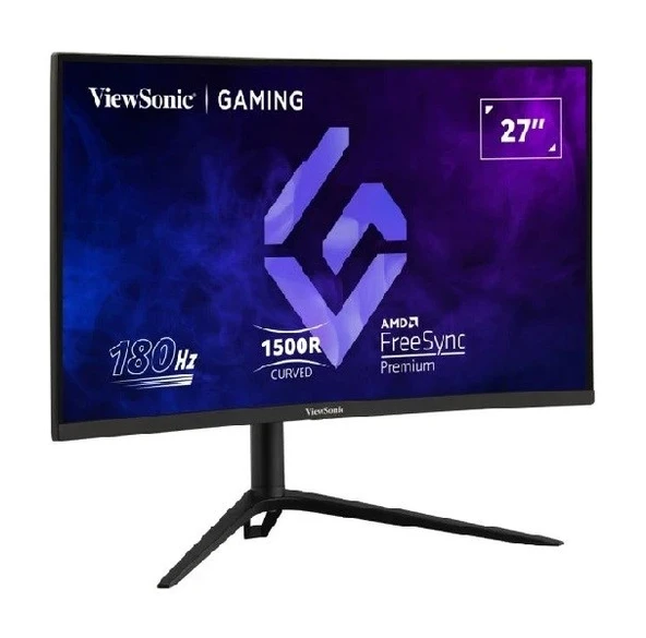 VIEWSONIC 27" VX2718 -2KPC-MHDJ 2K QHD 1MS 180HZ 2XHDMI DP HDR10 FREESYNC PREMIUM CURVE GAMING MONIT - 2