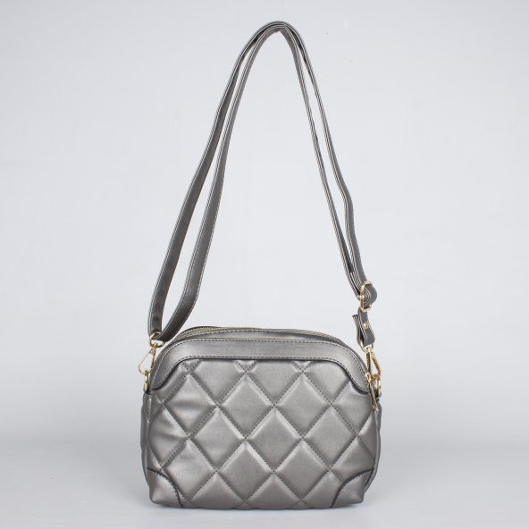 Bagacar 1324 Bayan Çapraz Omuz Çantası Gümüş - 4