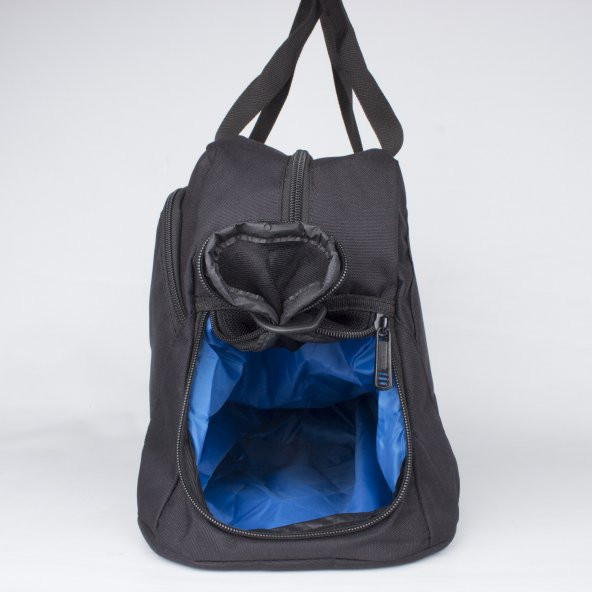 Bagacar Ayakkabı Bölmeli Omuz Askılı Spor Çantası Siyah - 4