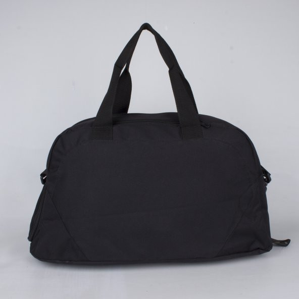 Bagacar Ayakkabı Bölmeli Omuz Askılı Spor Çantası Siyah - 5