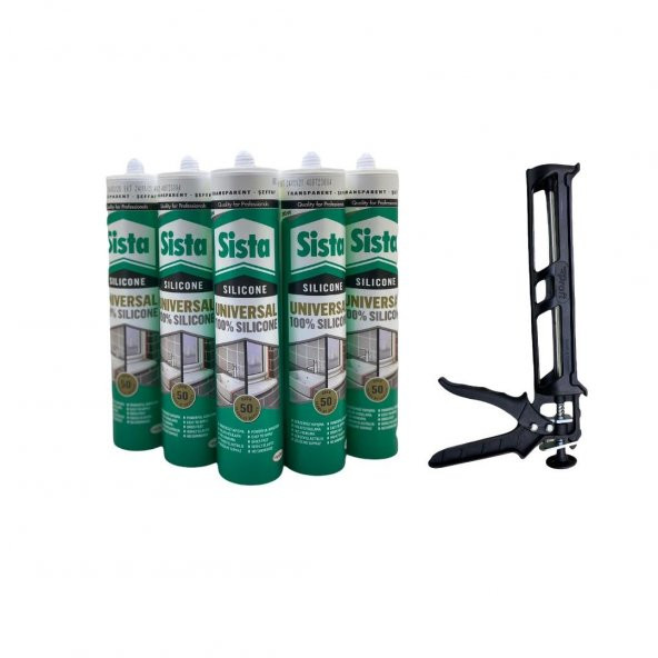 Sista Şeffaf Silikon 280 Ml X 5Li Set