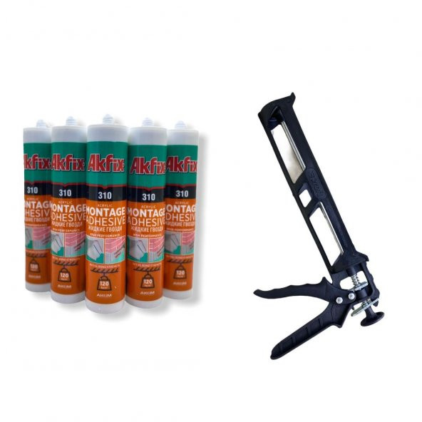 Kartonpiyer & Stropiyer Yapıştırıcı Beyaz 310 Ml X 5Li Set