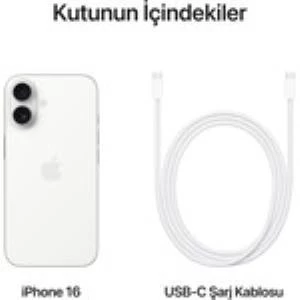 Apple iPhone 16 128GB Beyaz Cep Telefonu (Apple Türkiye Garantili) - 5