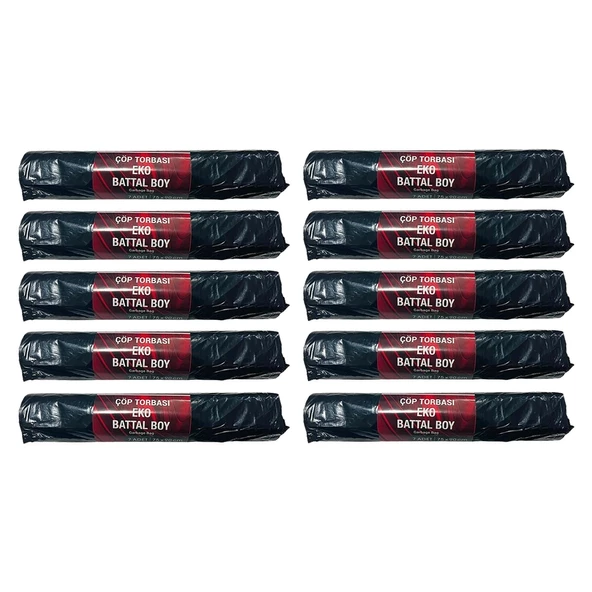 Flodex Eko Battal Boy Çöp Torbası 75x90 cm 7 li x 10 Adet - 2