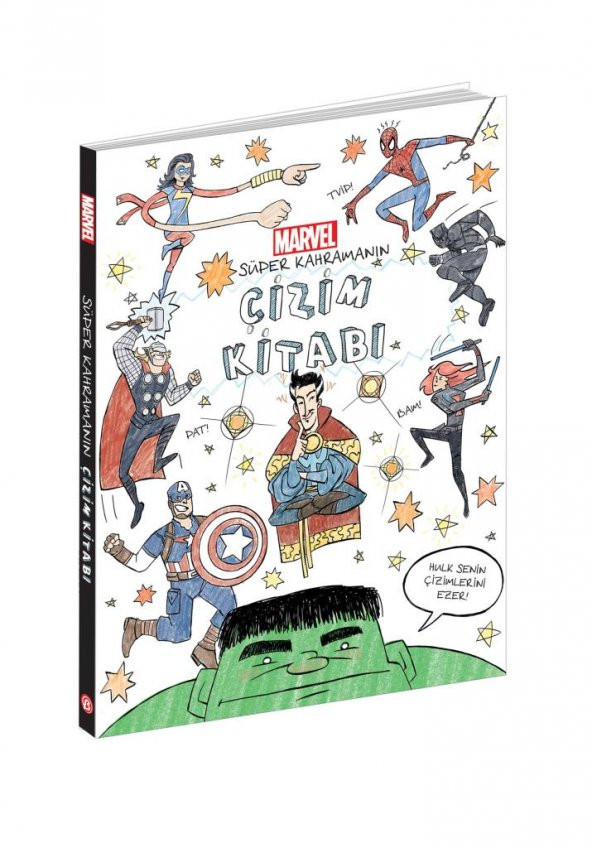 Marvel Süper Kahramanın Boyama ve Çizim Kitabı