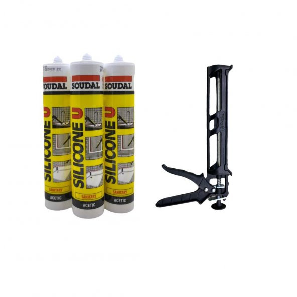 Şeffaf Silikon 280 Ml X 3Lü Set