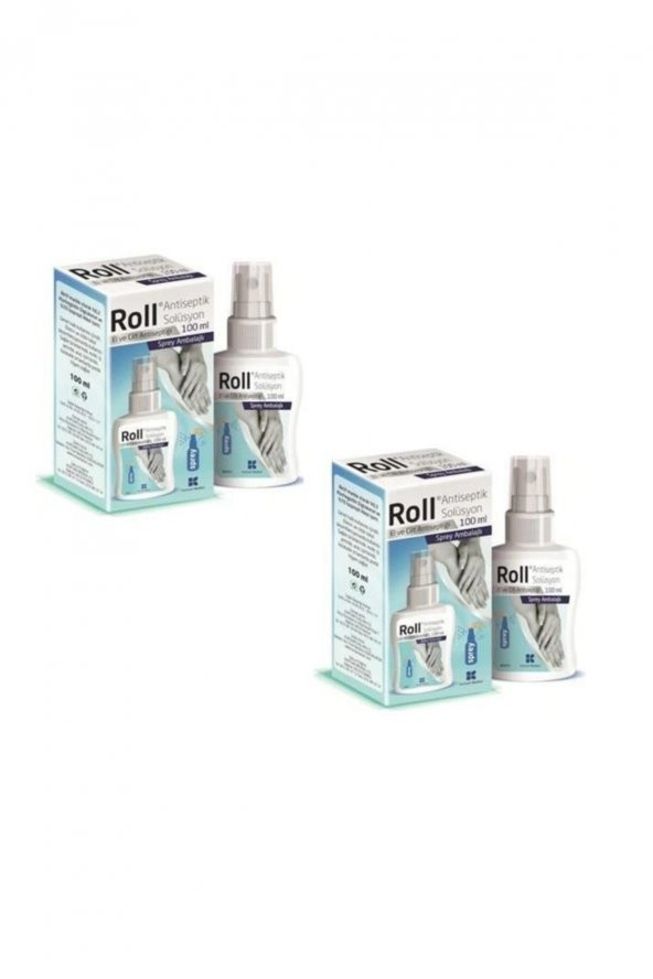 Roll Antiseptik El Cilt Antiseptiği Dezenfektanı 100 Ml 2 Adet