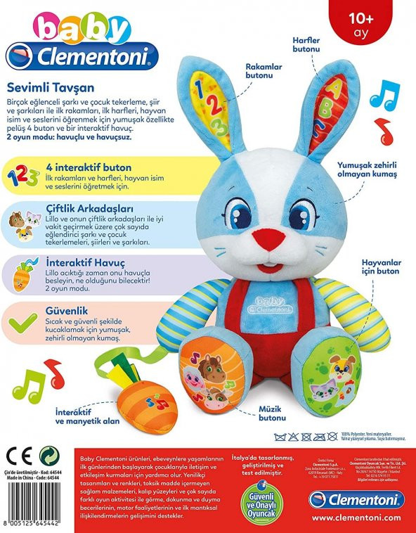 Baby Clementoni Sevimli Tavşan 64544 - 2