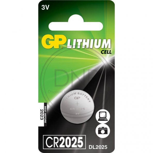 Gp CR2025-U1 3V Lityum Düğme Pil Tekli Paket